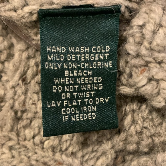 Lauren Ralph Lauren Grany Core Cable Knit Wool Blend Women’s Cardigan Sweater 1X - Picture 8 of 14